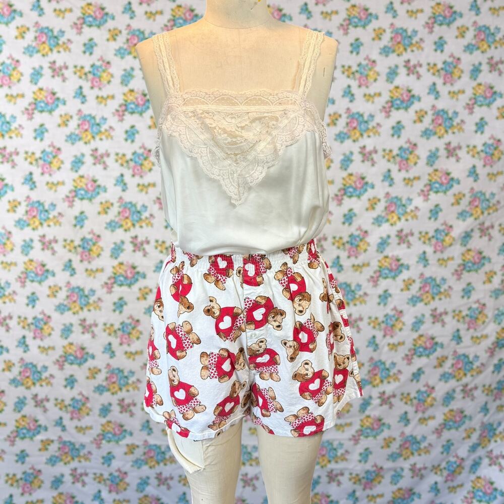 Vintage y2k Joe Boxer teddy bear heart boxers size XL